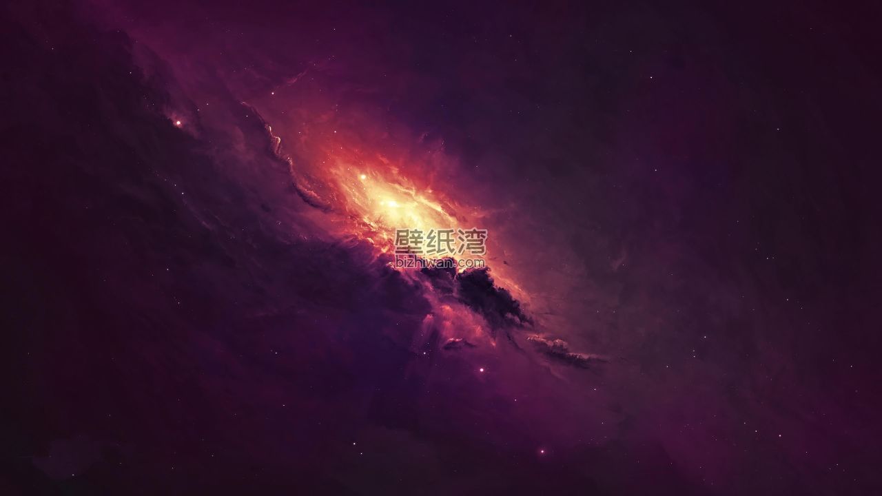 宇宙星云的壮丽景象，色彩斑斓的星际尘埃和光芒，4K电脑壁纸下载
