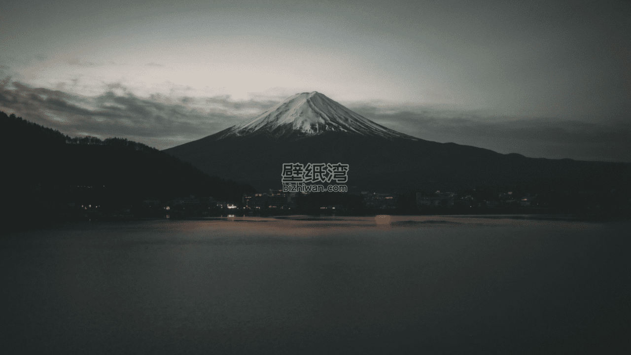 黄昏时分的富士山 4K电脑壁纸图片下载