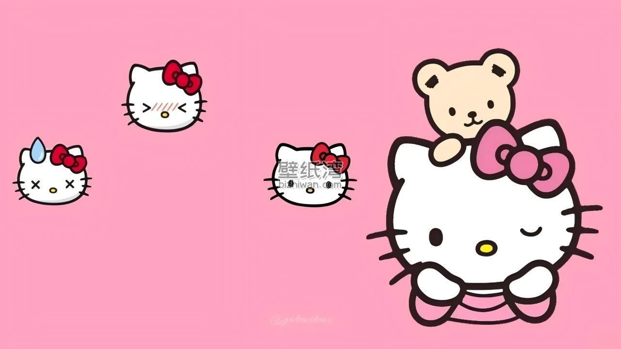 HelloKitty 凯蒂猫 粉色系 5120x2880  5K高清壁纸