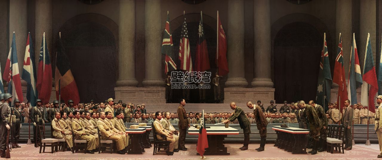 1945年二战结束 日本投降场景 8K高清图片